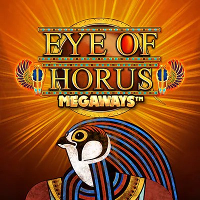 Slots logo of Eye of Horus Megaways from Blueprint Gaming at LolaJack Casino