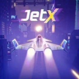 jetX game by SmartSoft – logo hosted on LolaJack Casino